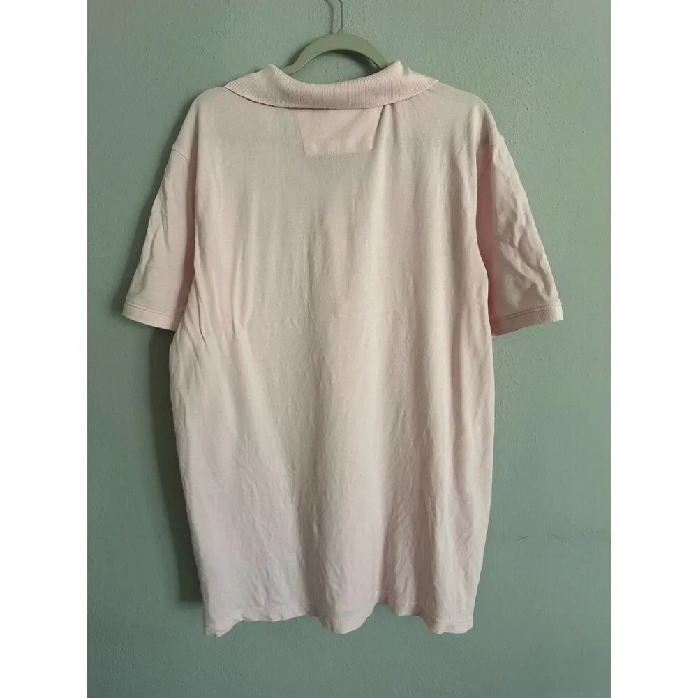 Banana Republic Men’s XL Pink Cotton Polo Shirt Elephant Logo Preppy Casual